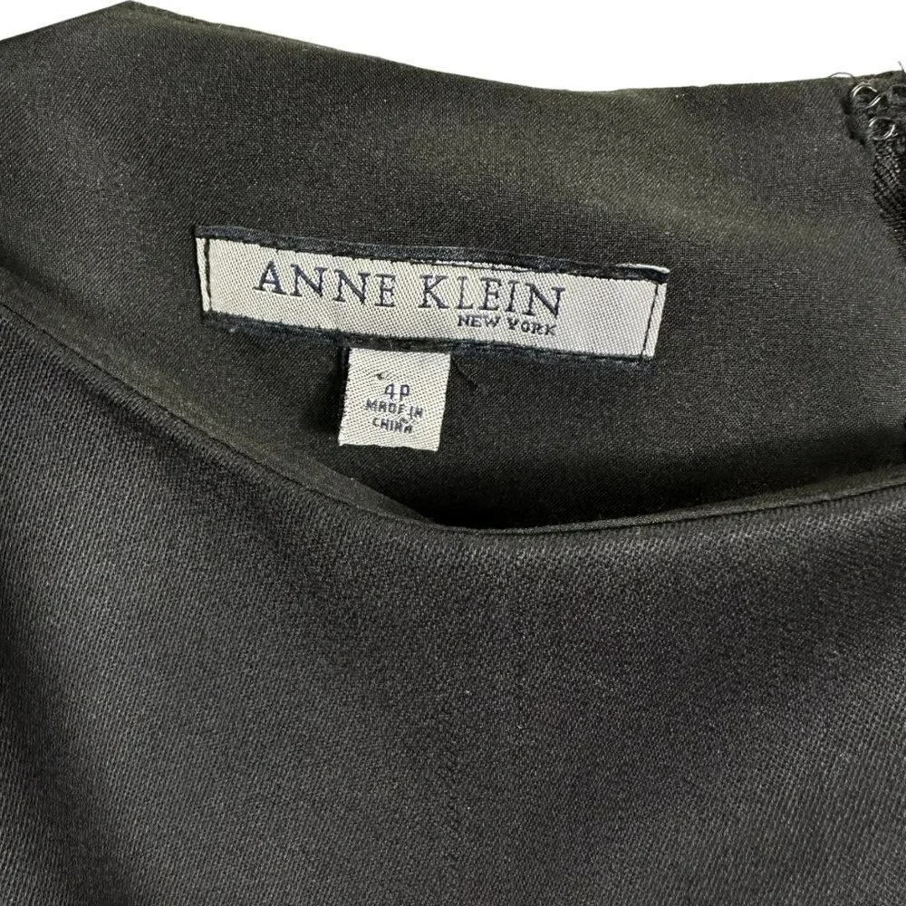 Ann Klein Black Sequioned Stretch Business‎ Dress 4